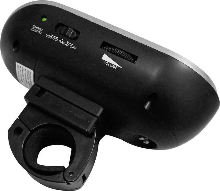 Actual product image Security Plus Bicycle Radio BR28 MP3/USB Schw (E-Bike battery)