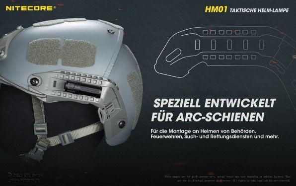 Actual product image Nitecore HM01 - tactical helmet lamp (320 lm)