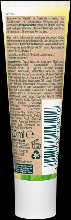 Image du produit Kneipp Crème pour les mains express mini - Verveine citronnelle & Beurre d'avocat (20 ml)