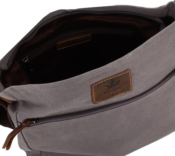 Immagine prodotto Greenburry Borsa a tracolla in canapa vintage da 29 cm