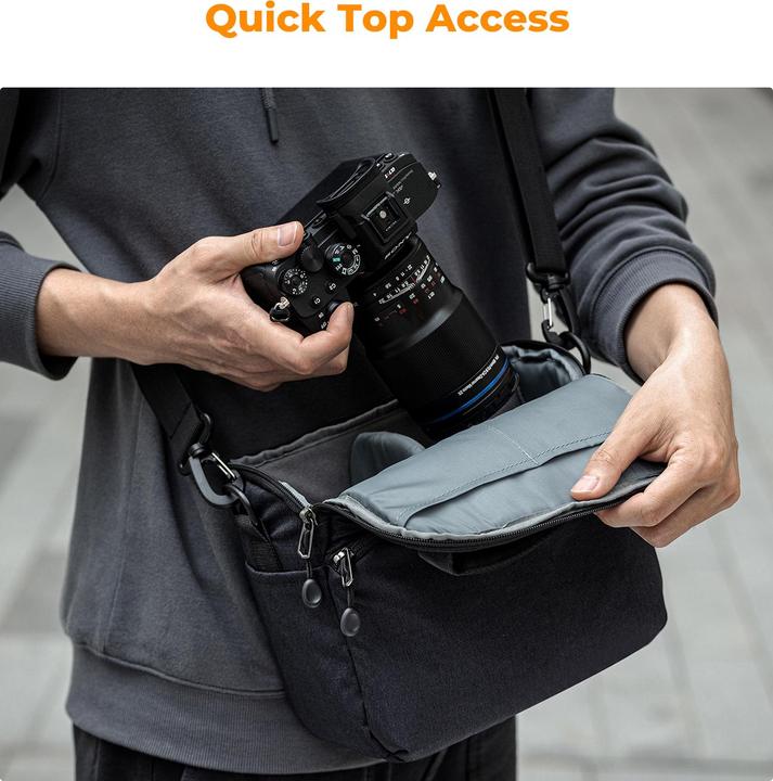 Actual product image K&F Concept Sling Bag 5L Urban Wander 05 (Deep Blue) (Camera shoulder bag, 5 l)