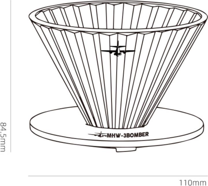 Produktbild MHW 3Bomber Elf Glas Dripper (0.40 l)