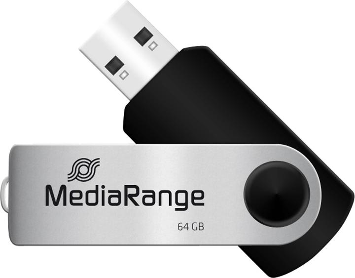 Image du produit MediaRange Memory Drive 2.0 Swivel (64 Go, USB-A)