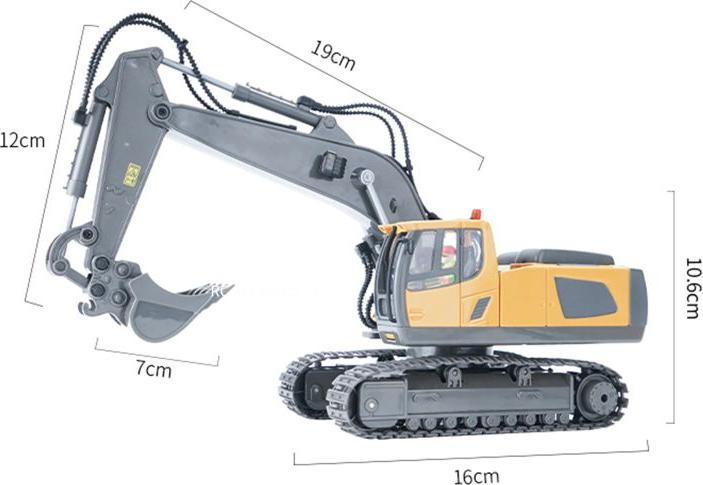 Image du produit Hermex Pelleteuse jouet télécommandée Pelle à chenilles Modèle réduit