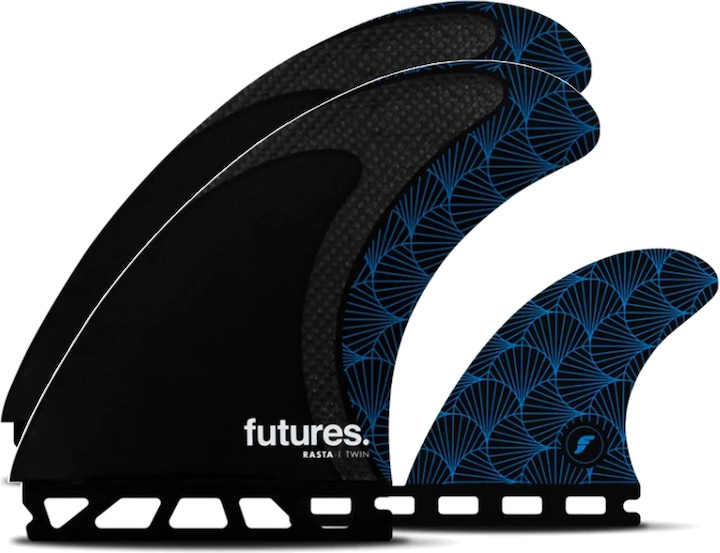 Immagine prodotto Futures Set di pinne Twin Tri Rasta Honeycomb Carbon