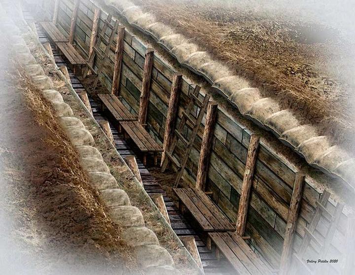 Produktbild Master Box The trench. WWI & WWII era