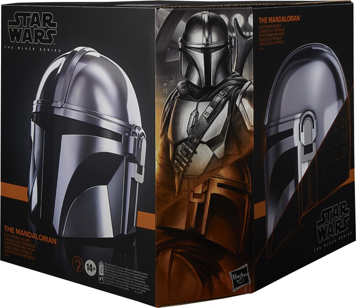 Actual product image Hasbro The Black Series: The Mandalorian Helmet