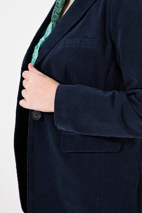 Produktbild Ulla Popken Cord-Blazer, Reverskragen, Knopfverschluss, tailliert (52)