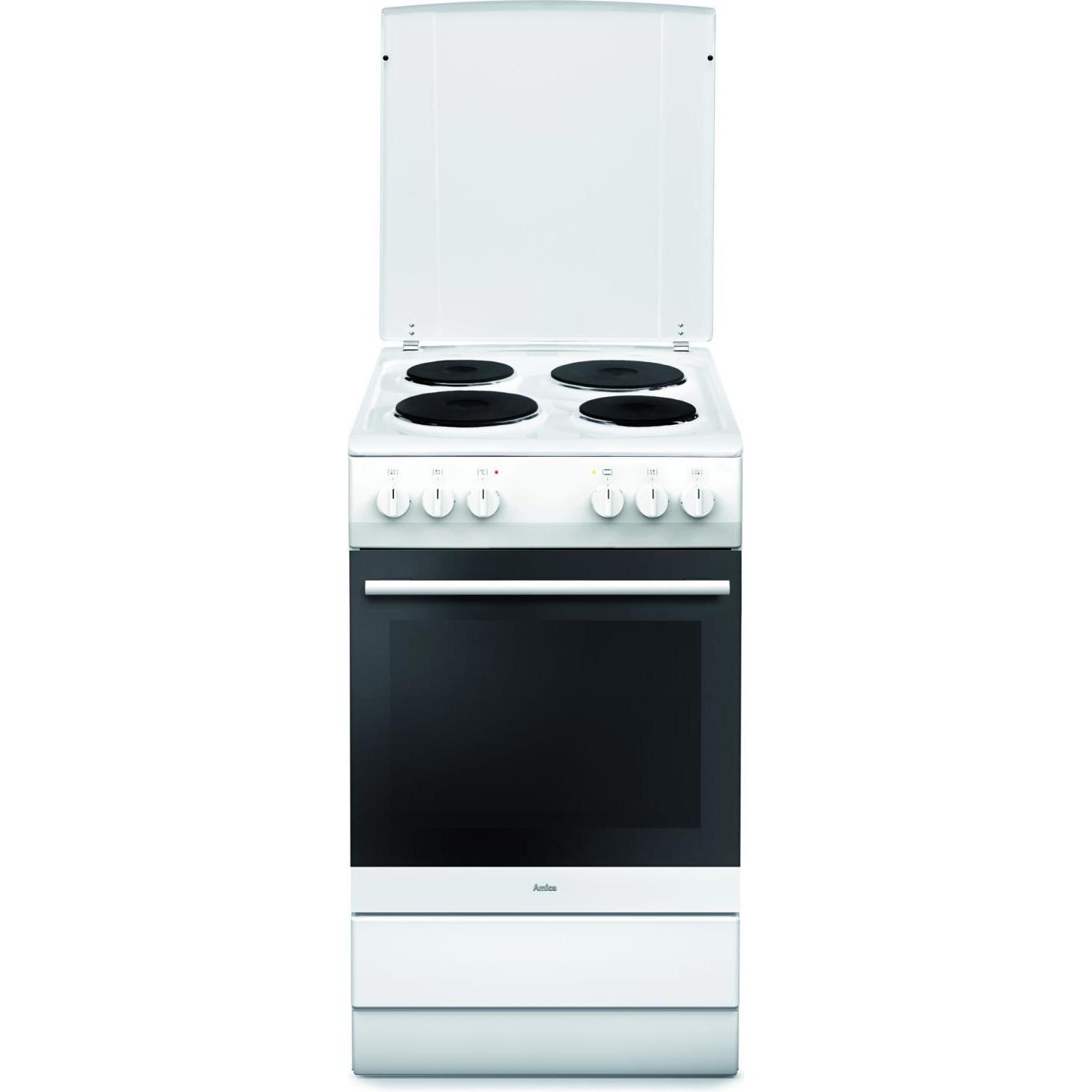 Amica SHE 11511, Backofen + Herd Freistehend, Weiss