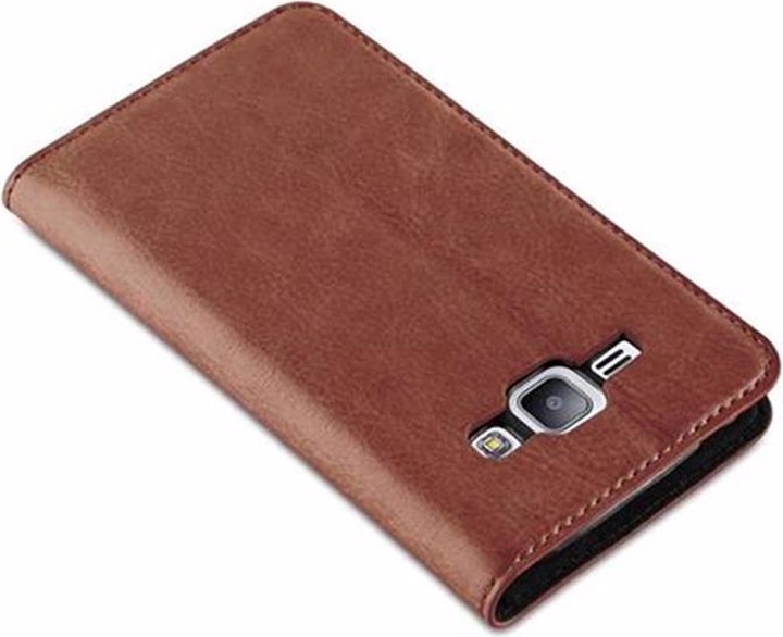 Actual product image Cadorabo Book Invisible Magnet Cover (Samsung Galaxy J1)