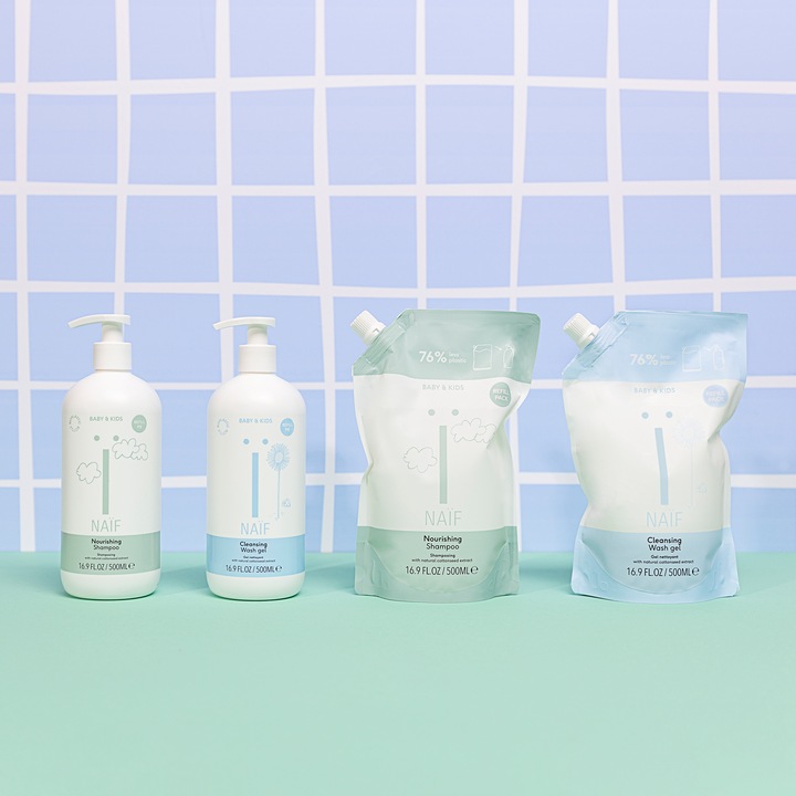 Image du produit Naïf Recharge de gel nettoyant pour bébés et enfants