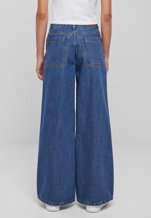 Actual product image Urban Classics Ladies Mid Waist Wide Denim (30)
