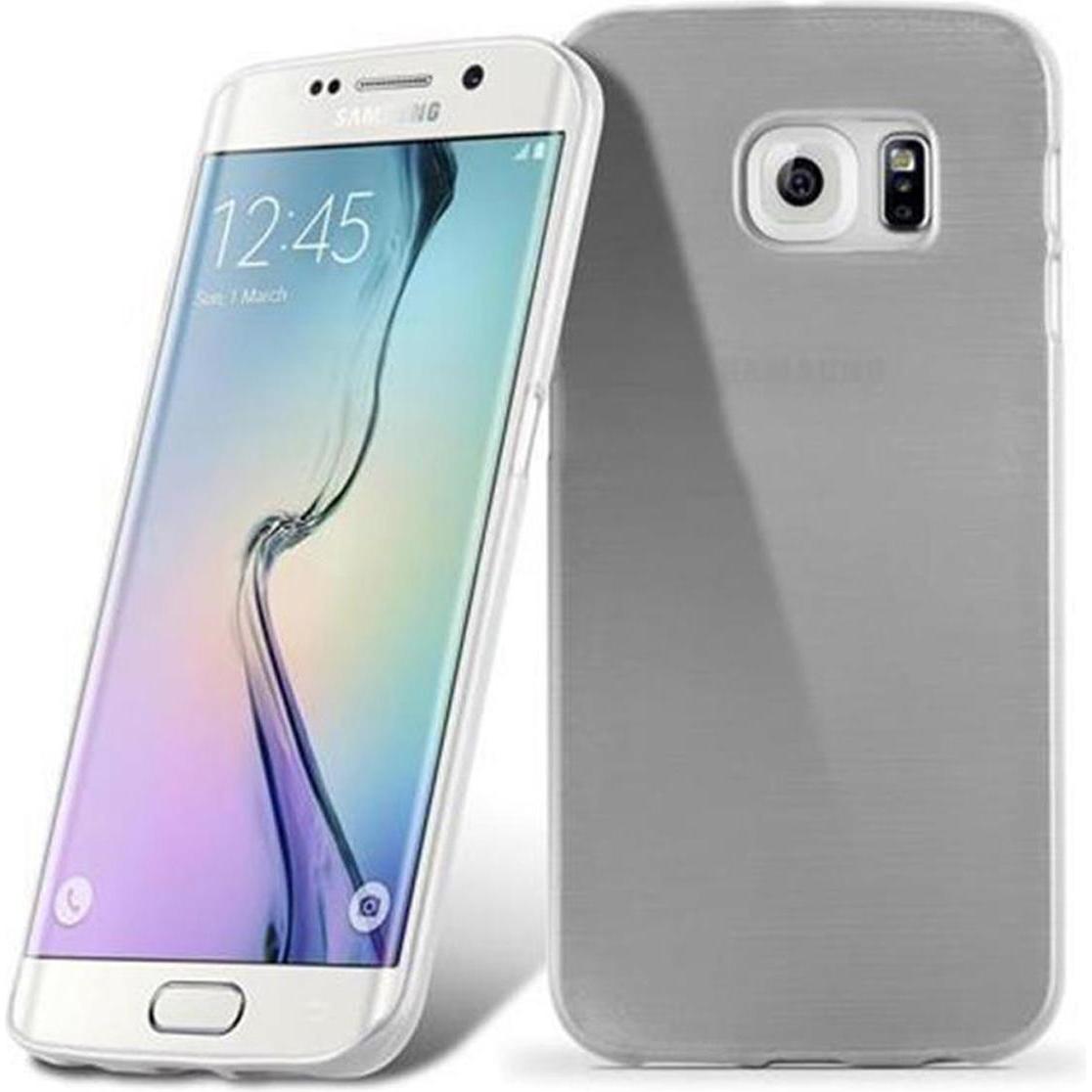 Thumbnail - Cadorabo TPU Brushed Cover (Samsung Galaxy S6 Edge), Smartphone Hülle, Silber
