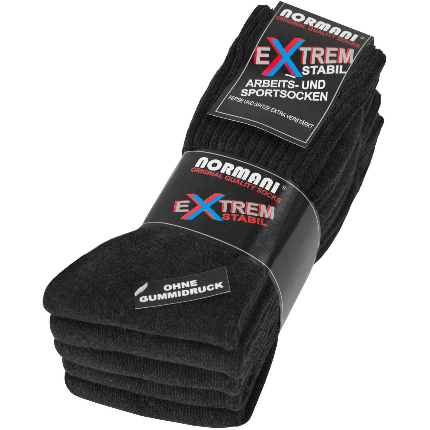 Normani, Herren, Sportsocken, 5 Paar Arbeits- und Sportsocken Extrem (47 - 50), Grau