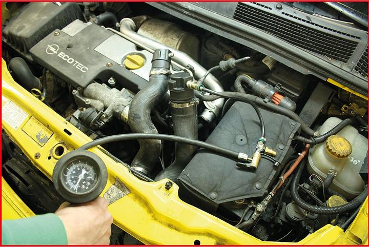 Actual product image KS Tools Turbo system pressure tester kit with stepped adaptor, 17 pcs