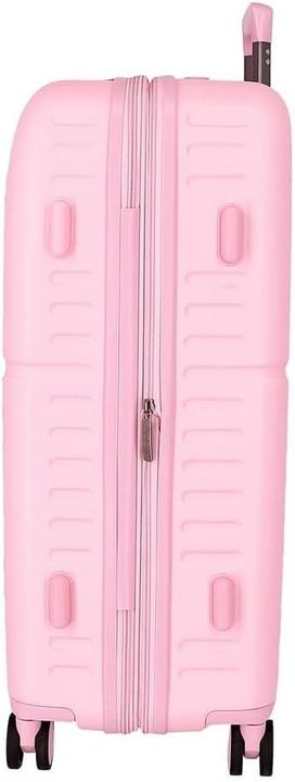 Actual product image Pepe Jeans Light Pink Suitcase Set with Wheels and TSA Lock