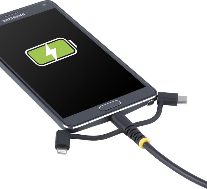 Actual product image StarTech Cable USB 3in1 Multi Charging 1m (1 m, USB 2.0, 15 W)