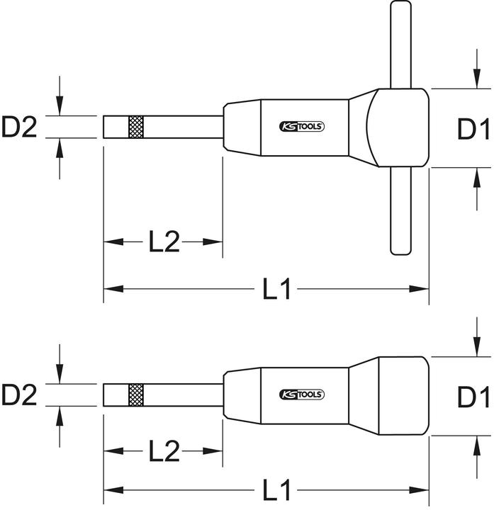 Actual product image KS Tools 1/4" ESD torque screwdriver fixed, ESD version, 1 - 15 cNm (1/4", 1 Nm, 15 Nm)