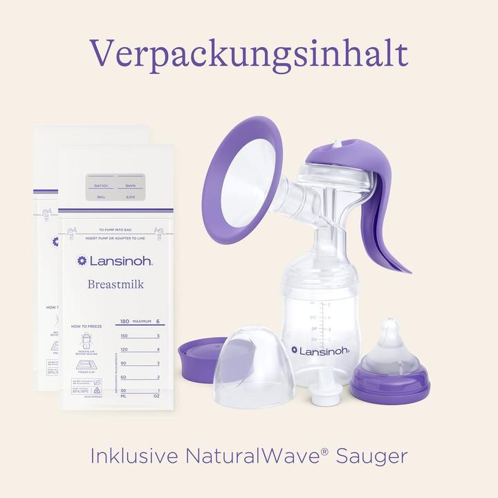 Actual product image Lansinoh Handmilchpumpe