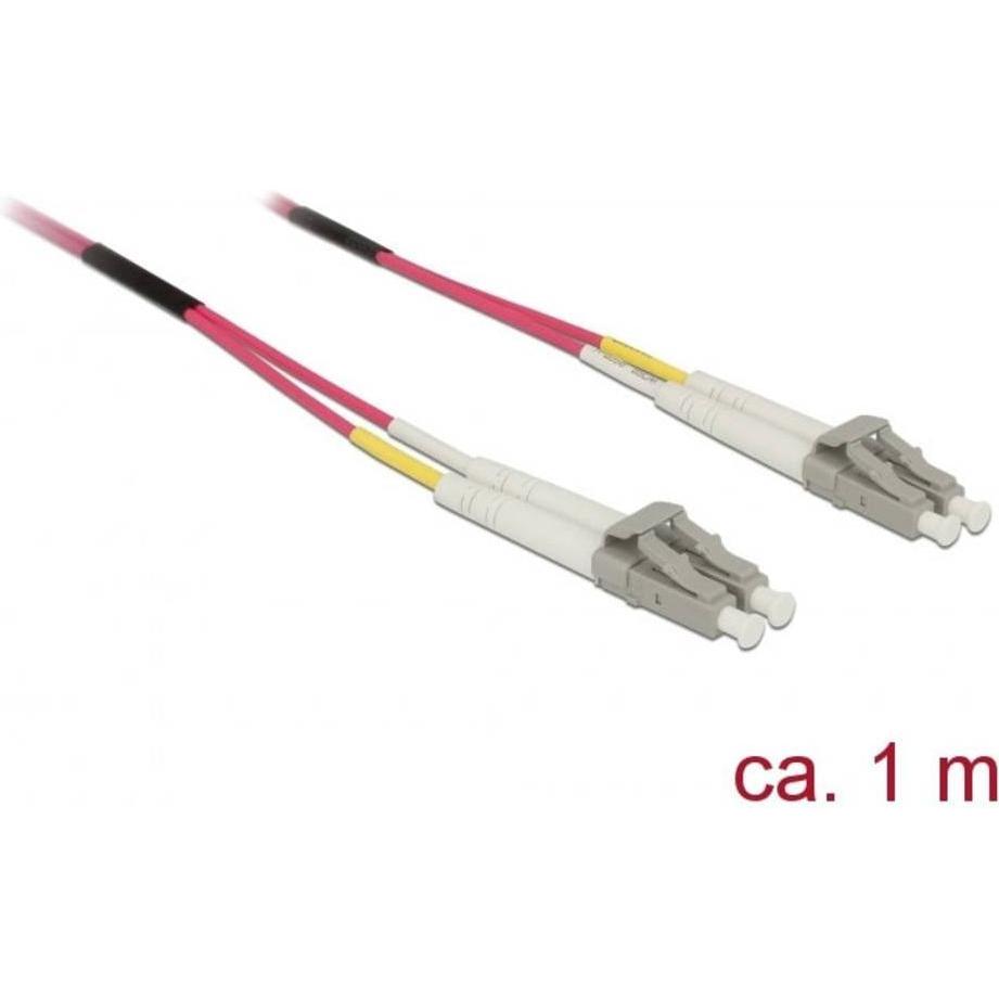 Delock Cavo in fibra ottica LC (CAT6, 1 m), Cavo di rete
