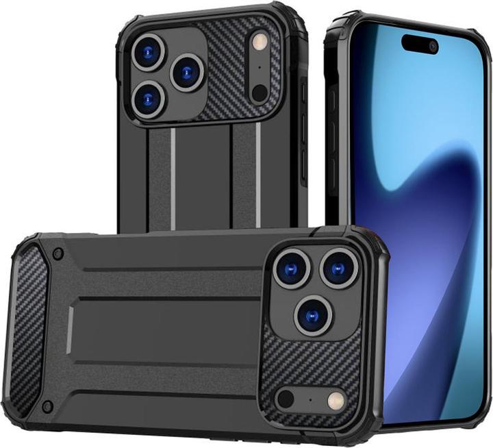 Actual product image Techsuit - Hybrid Armor - iPhone 17 Pro Max - Black (Apple iPhone 17 Pro Max)