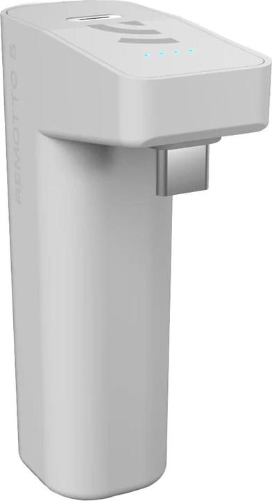Remotto Power Bank pour manette PlayStation PS5 avec indicateur de charge LED (3000mAh) - Blanc (PS5)