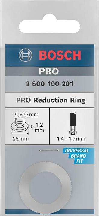 Produktbild Bosch Professional Zubehör Reduzierring für PRO Kreissägeblatt, 25 x 1,2 x 15,875 mm