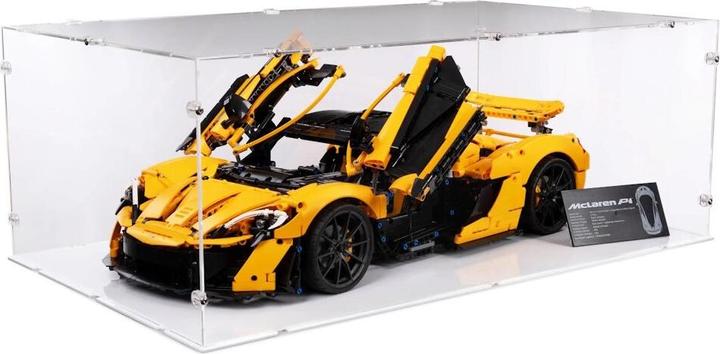 Image du produit iDisplayit Présentoir acrylique XL pour LEGO® 42172 McLaren P1 (avec fond blanc)