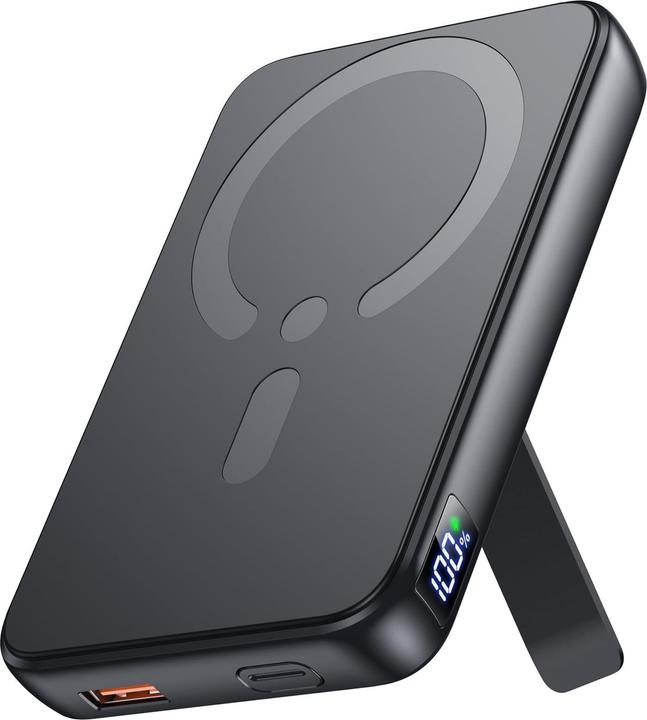 Eissix Magnetische Powerbank mit Schnellladefunktion (12000 mAh, 22.50 W)