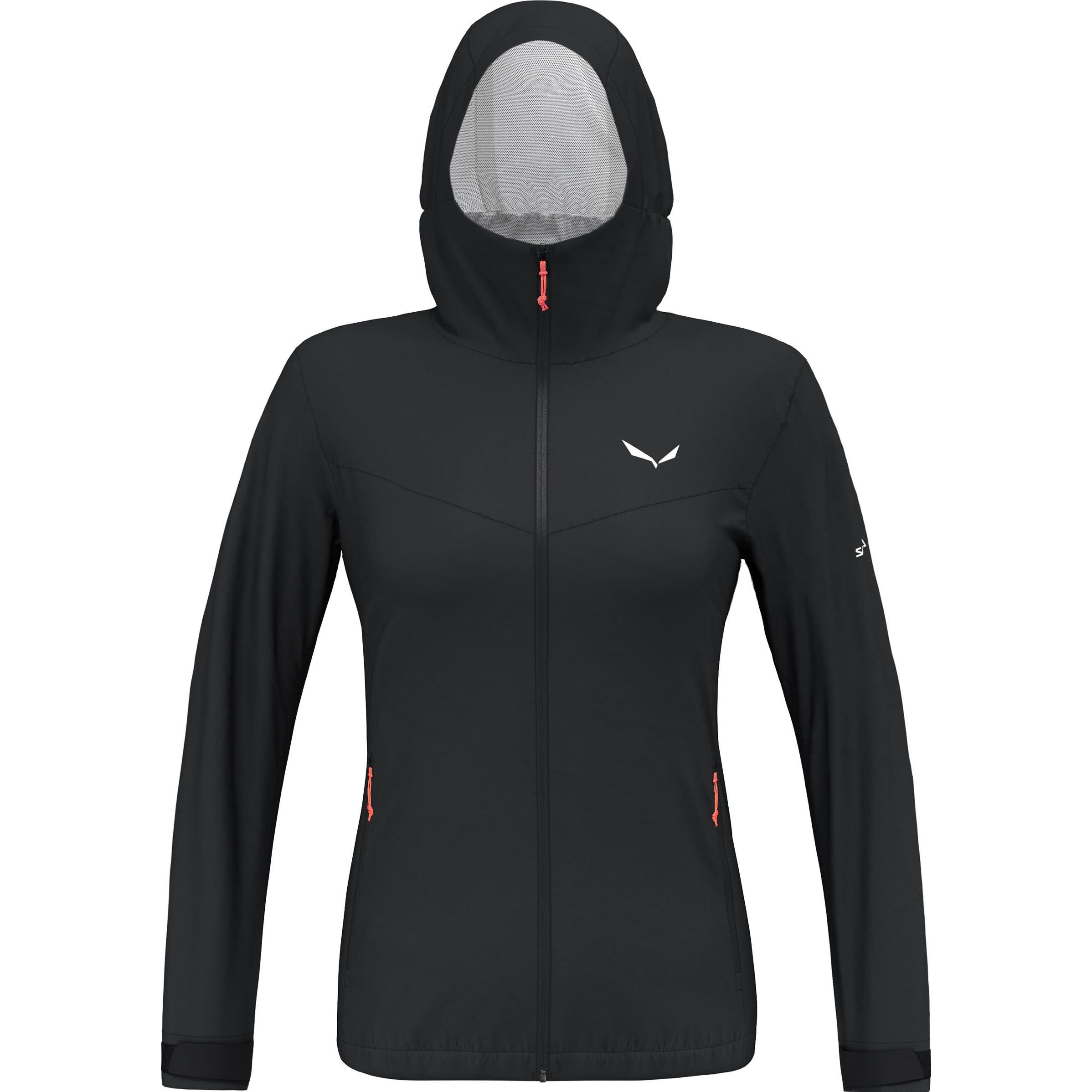 Salewa, Damen, Jacke, Women's Puez Aqua 4 PowerTex 2.5L Jacket (40, L), Schwarz, 40, L