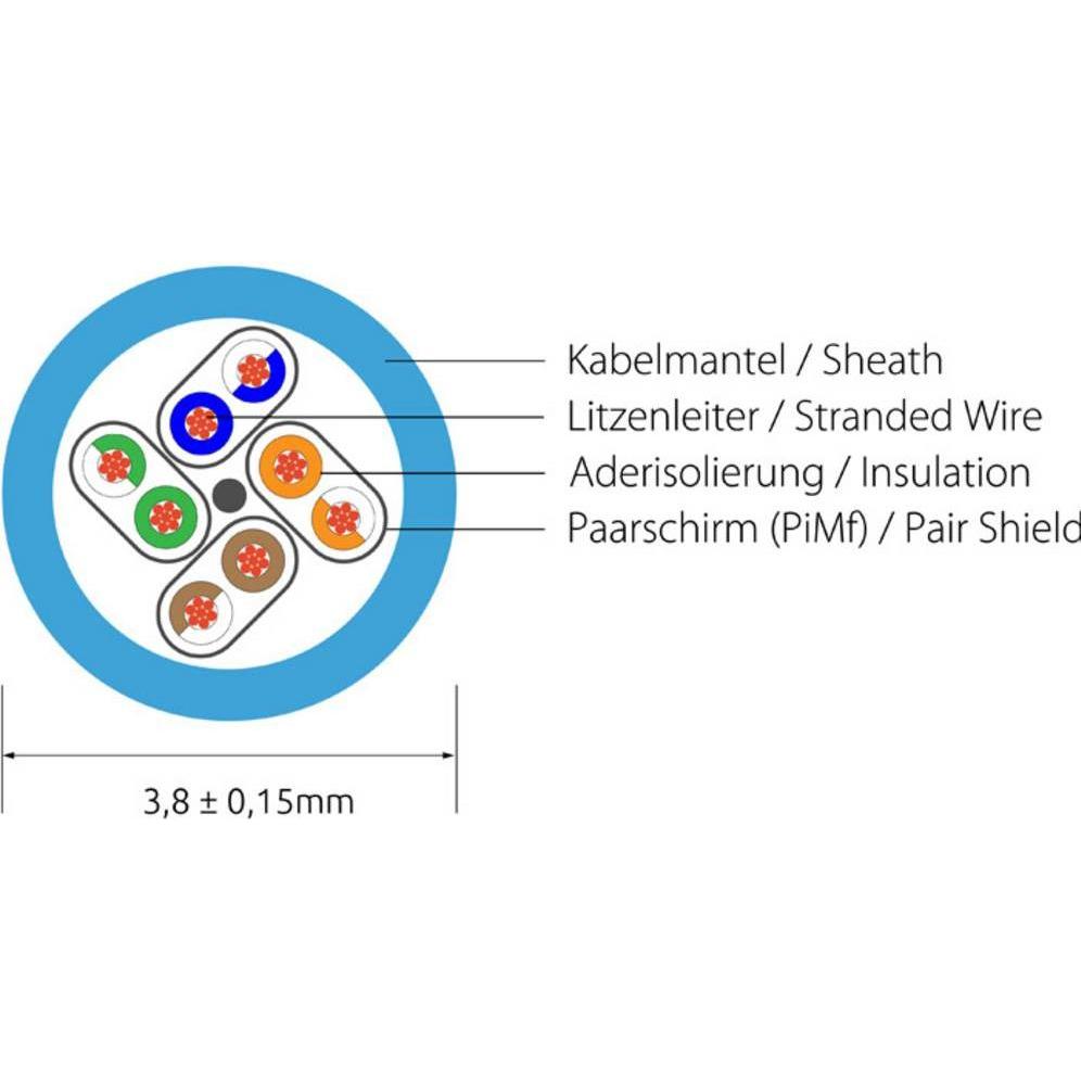 Thumbnail - Wirewin Slim Patchkabel: U/FTP, 2.0m, gelb (U/FTP, CAT6, 2 m), Netzwerkkabel