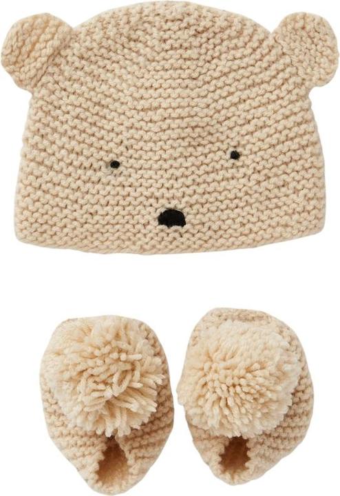 Actual product image DMC Gift of Stitch knitting set teddy hat & shoes