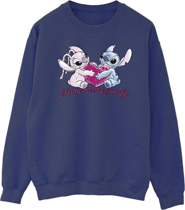 Produktbild Disney Lilo And Stitch Ohana Heart With Angel Sweatshirt (XXL)