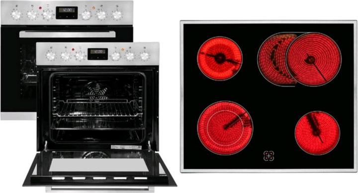Exquisit Exqu Ensemble de cuisinière EHE157-2URBZ-Set | Inoxlook
