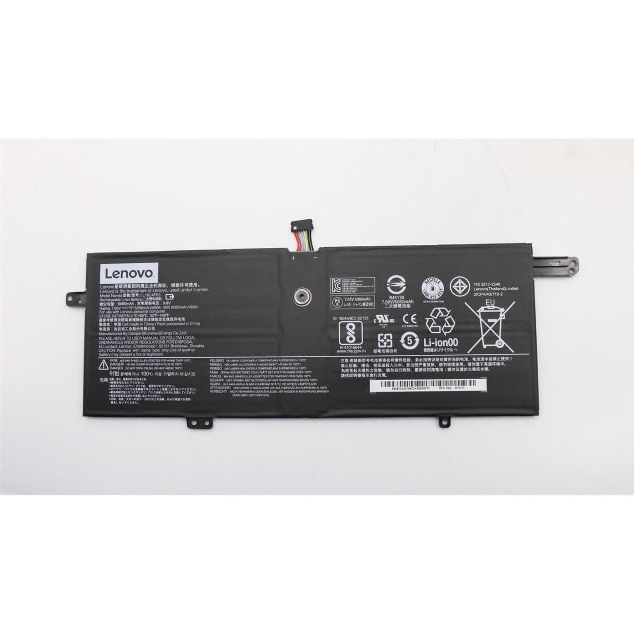 Lenovo Battery 37.68V 48Wh 4 Cell (4 Zellen), Notebook Akku, Schwarz