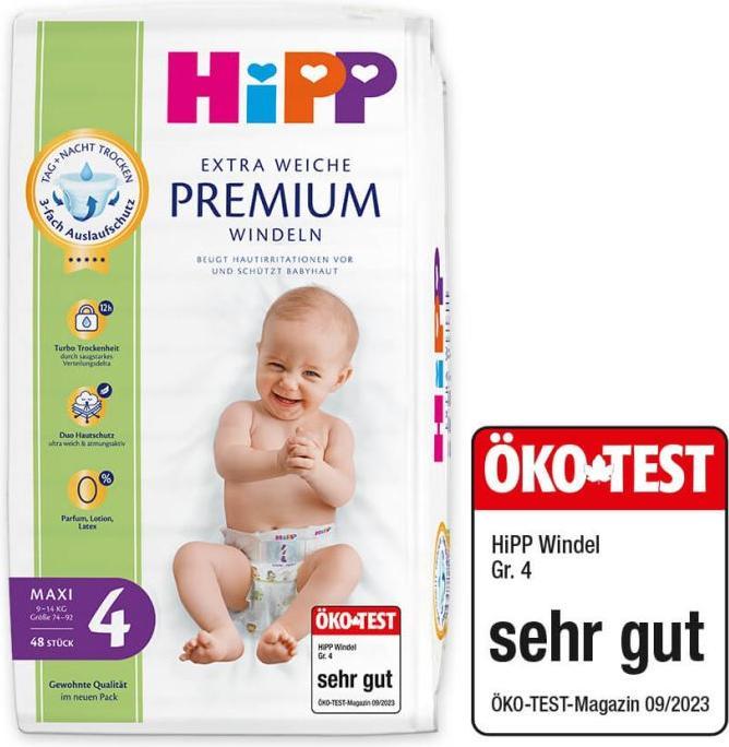 Image du produit Hipp Babysanft Premium (Taille 4, Pack, 48 pcs)