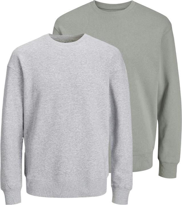 Produktbild Jack & Jones - Star - Sweatshirt - 2er Pack (L Grau / hellgrau) (L)