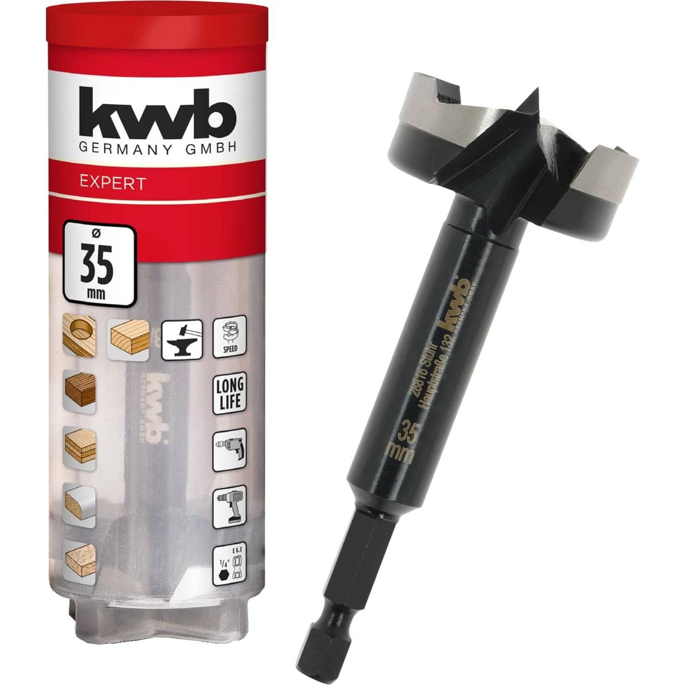 kwb, Gewindeschneider + Gewindebohrer, Forstnerbohrer, 706435, 35 mm
