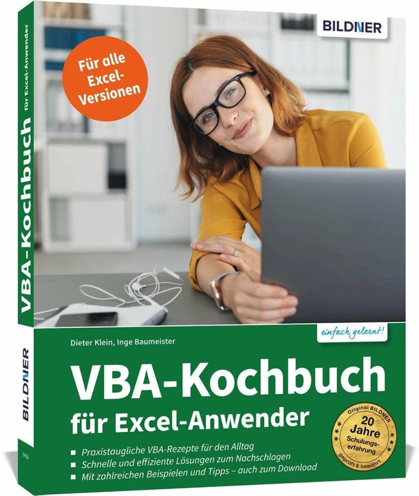 Produktbild Das VBA-Kochbuch für Excel-Anwender (Deutsch, Dieter Klein, Inge Baumeister, 2020)