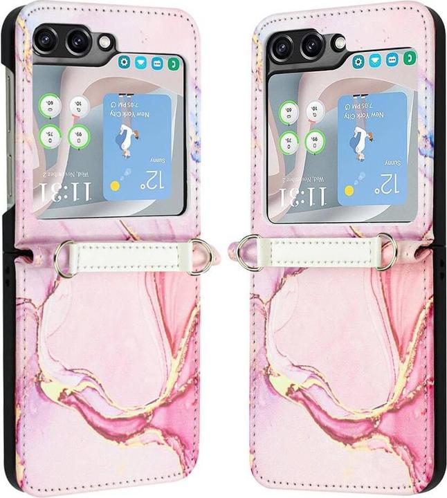 Immagine prodotto Cover-Discount Galaxy Z Flip5 - Cover protettiva ibrida Rosa Marmo (Samsung Galaxy Z Flip5)