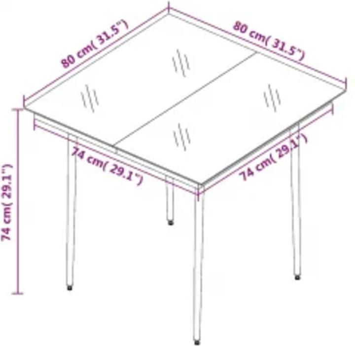 Produktbild vidaXL Garten Essgruppe