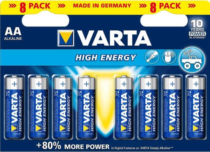 Productafbeelding Varta Vermogen met lange levensduur (8 Pcs., AA, 2960 mAh)