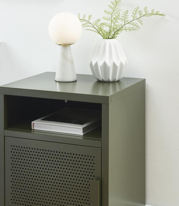 Image du produit Pantone Nachttisch Metall dunkelolivgrün 40cm (40 x 35 x 58 cm)