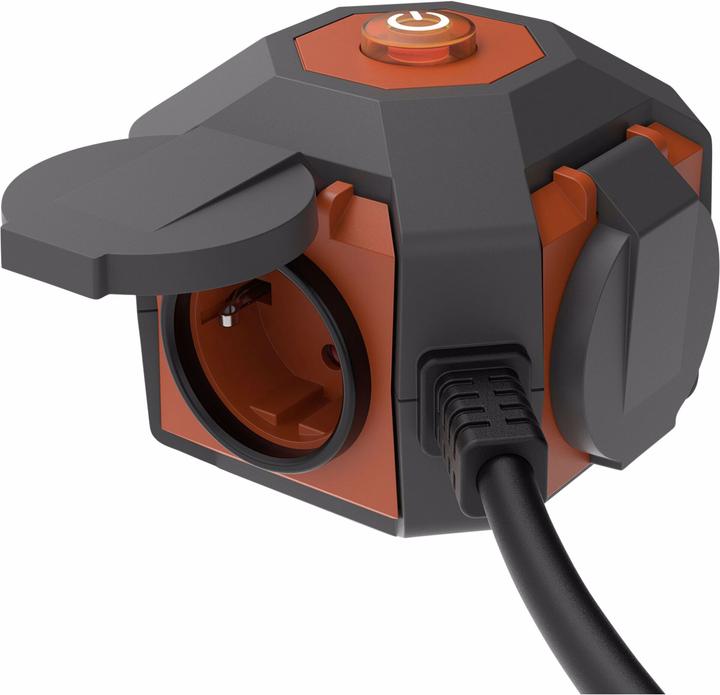 Produktbild REV PowerGlobe Steckdosenwürfel 4xSchutzkontakt 1,4m (1.40 m)