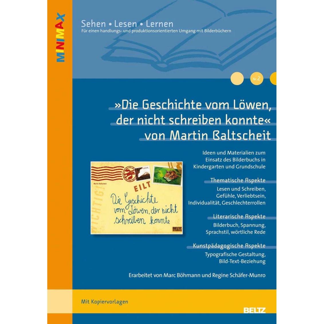 »Die Geschichte vom Löwen, der nicht schreiben konnte« von Martin Baltscheit, Schulbücher von Anja Schirmer