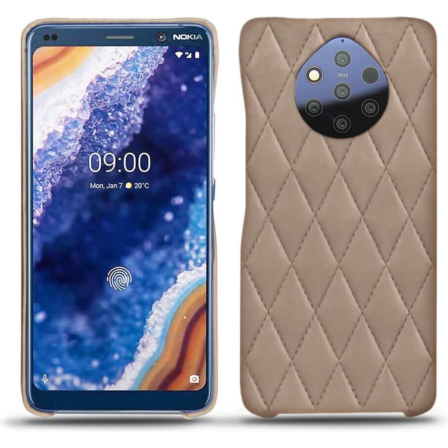 Noreve Lederschutzhülle (Nokia 9 PureView), Smartphone Hülle, Beige
