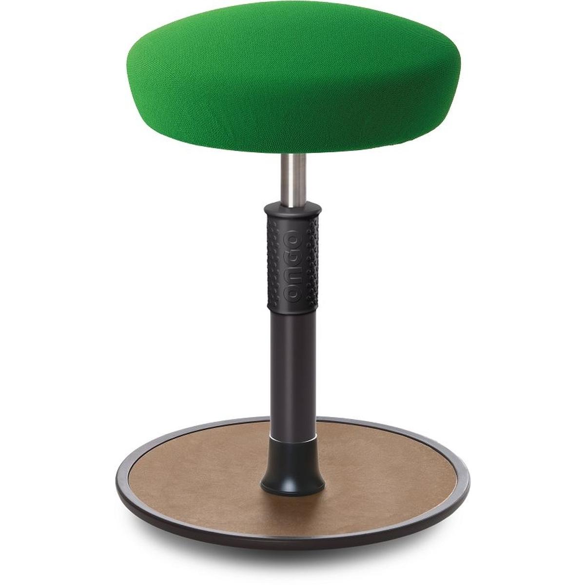 Ongo, Bürostuhl, Sitz- Stehhocker Free Regular Hutsitz Gestrick Grün schwarz /Natur