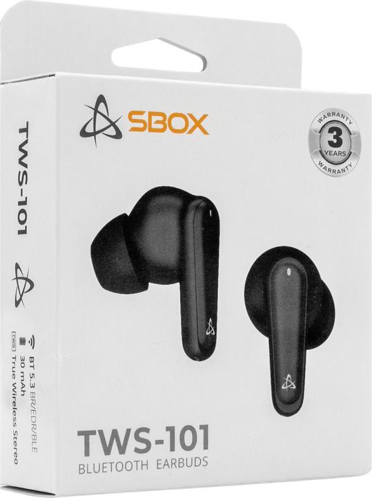Image du produit Sbox EB-TWS101 Noir (ANC, 4 h, Sans fil)