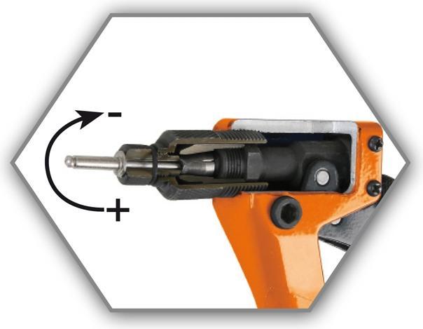 Immagine prodotto BETA 1741U Pinza per rivettare, rivettatrice manuale (utensile ultracompatto, con regolazione della (30 mm)