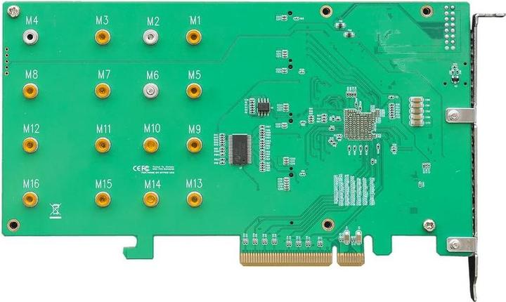 Actual product image HighPoint Host Bus Adapter Rocket 1204 PCI-Ex8v3 - 4x M.2 NVMe